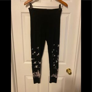 One-of-a-Kind Bird Skyline Leggings (Size S)